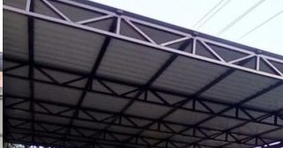 Односкатные навесы из профнастила 6 на 4 - цена и покупка в Пензе от 1737 руб.